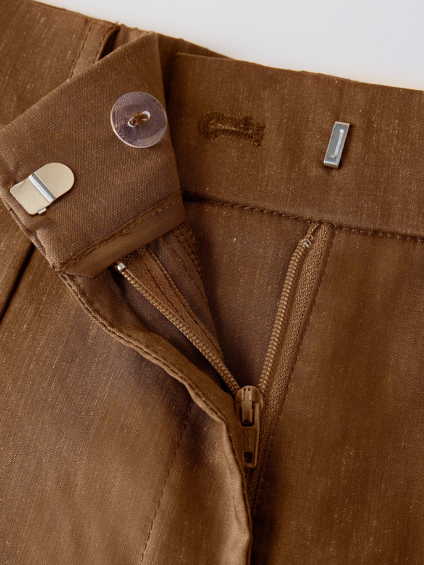 Linen Cropped Wide Leg Pants