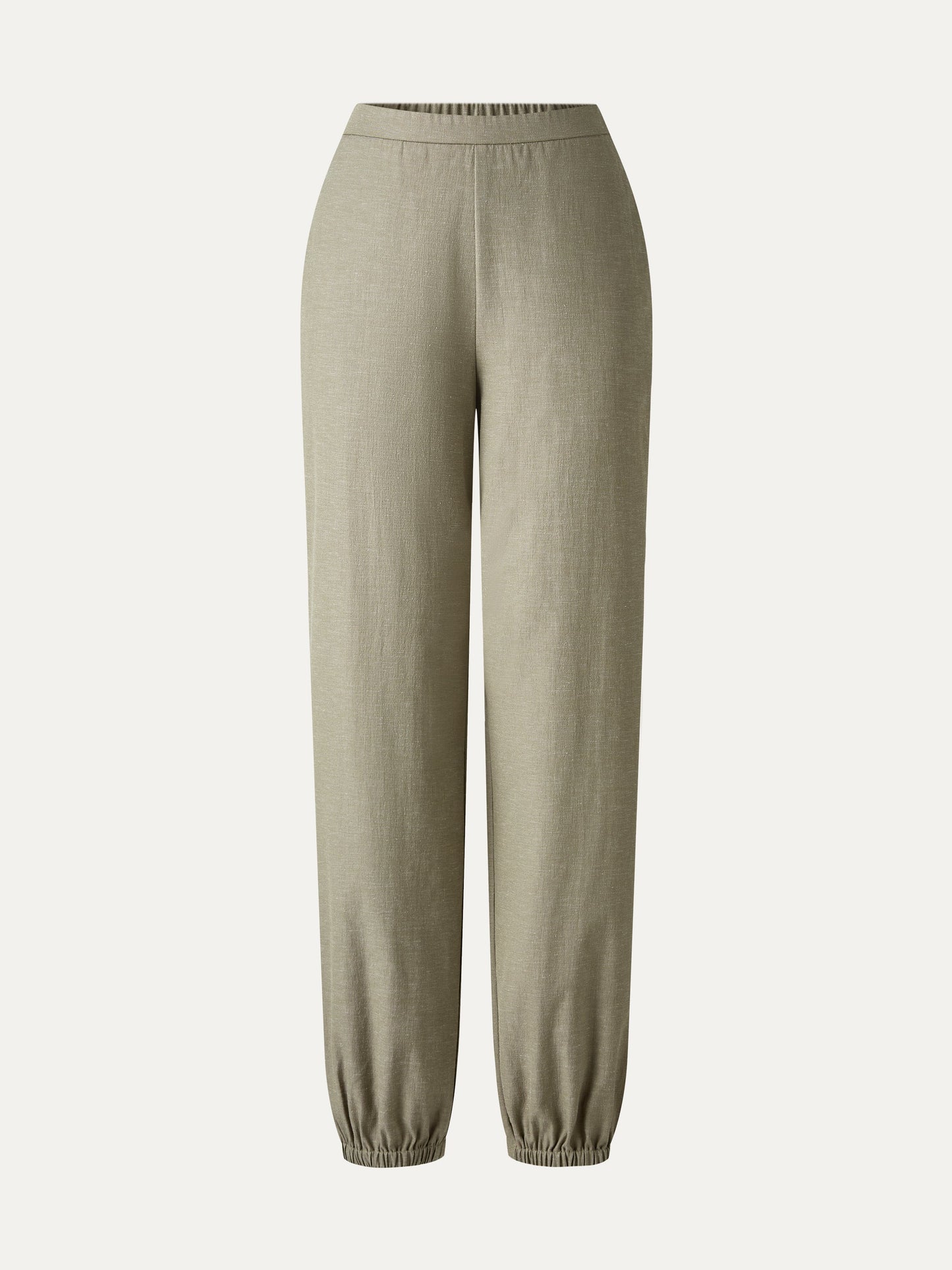 Pantalone Jogger Effetto Lino a Palloncino
