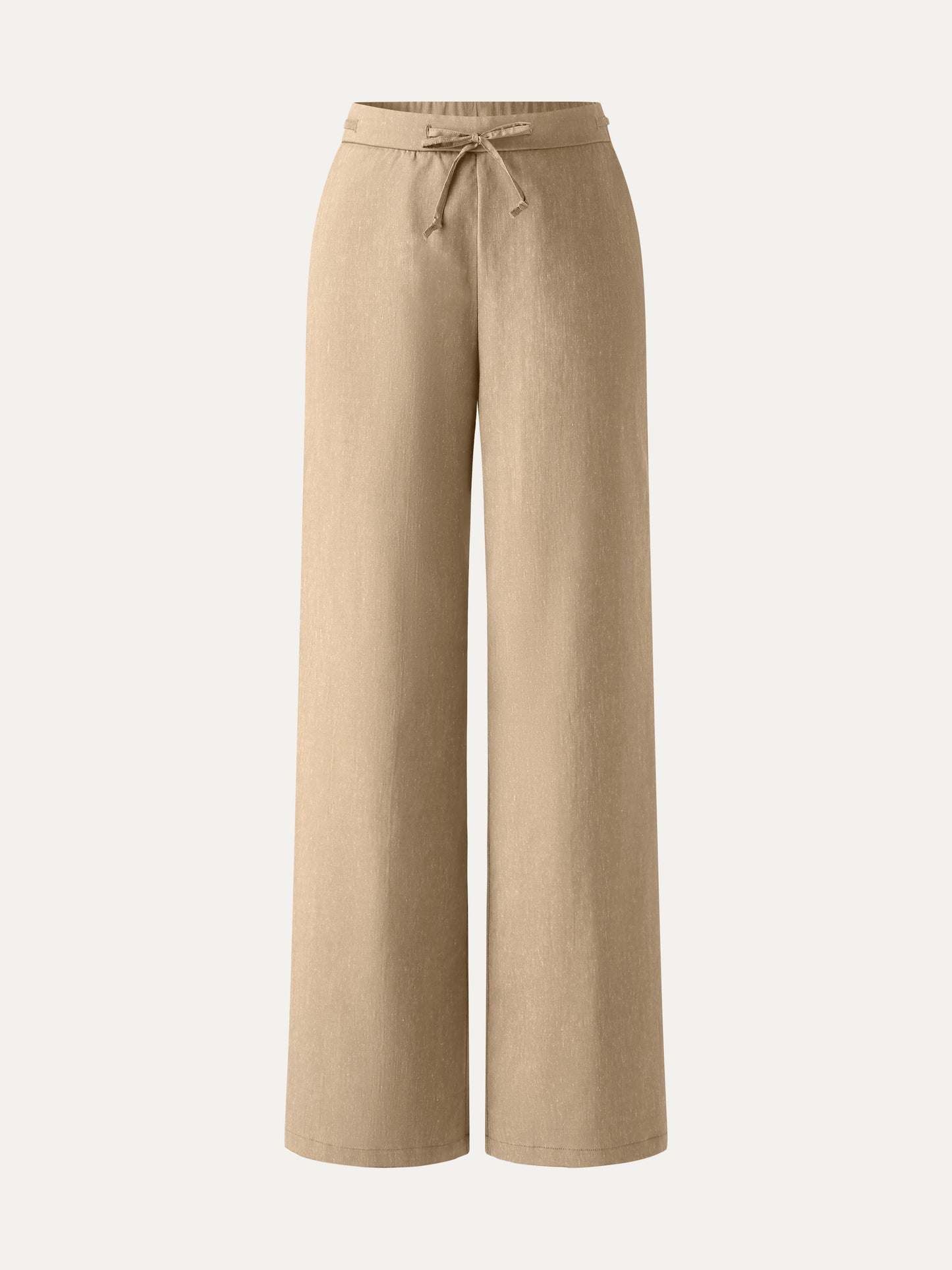 Pantalone a Gamba Larga con Coulisse e Tasche