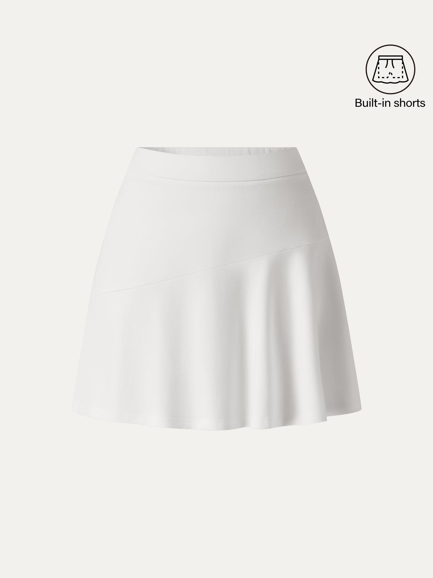 Stretch Ponte Mid Rise Pull-on Skirt