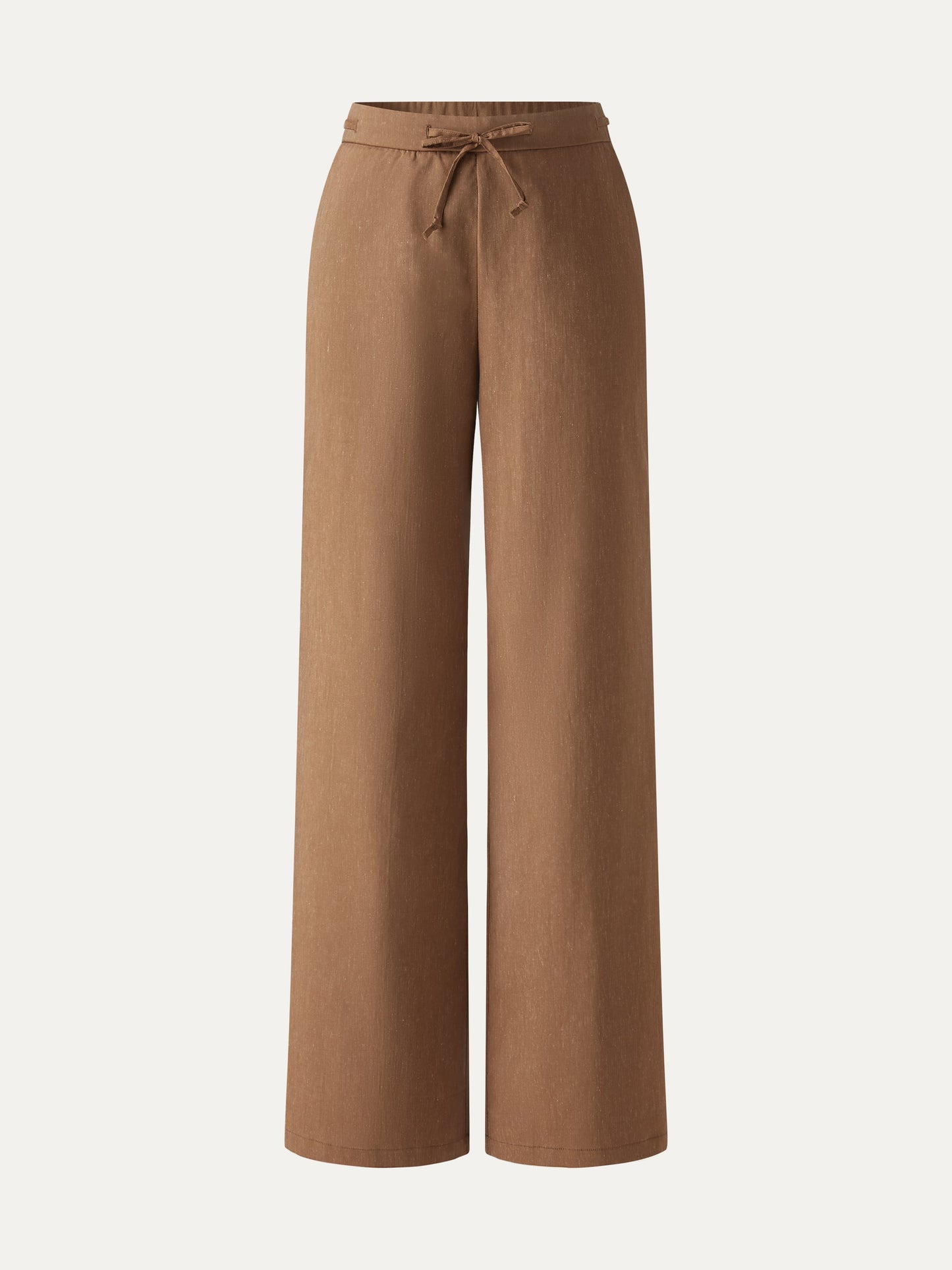Pantalone a Gamba Larga con Coulisse e Tasche