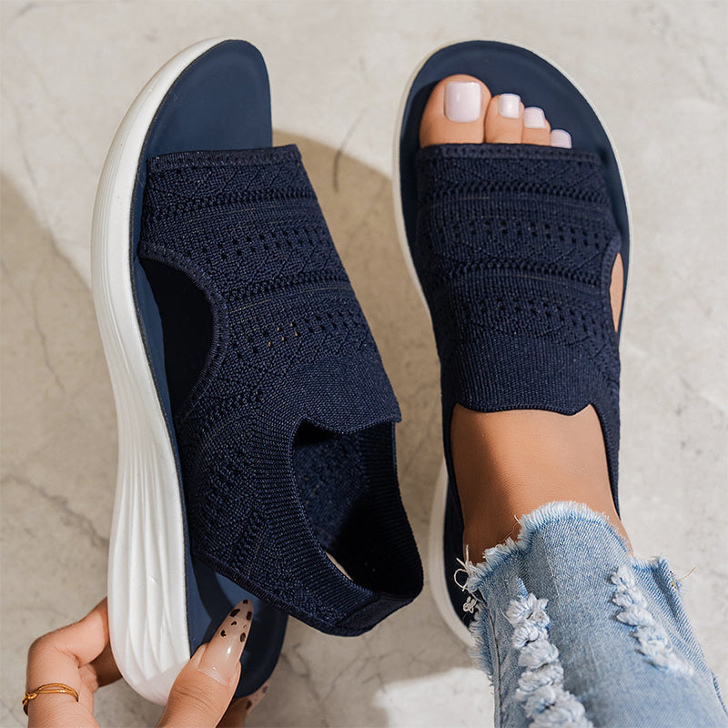 Zina | Sandali con Plateau in Maglia Traspirante per Donna